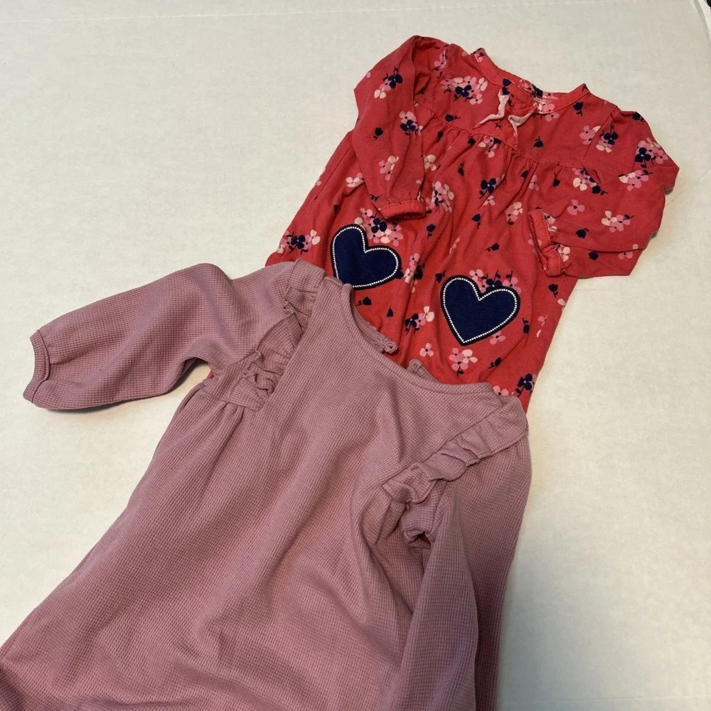 Lot of 9 Winter 6-9 Mo Baby Girl Clothes 15 Total Pieces B138